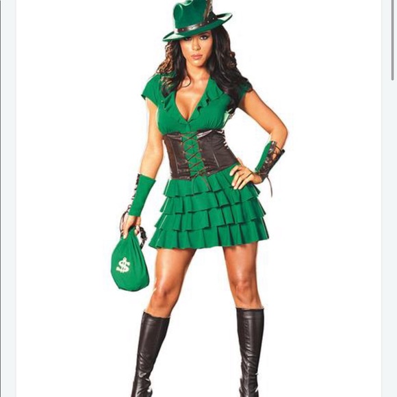 Tops - Sz small/med women’s robinhood Halloween costume